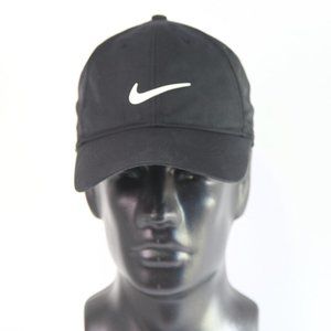 Black NIKEGOLF Adjustable Hat Velcro Used Ballcap